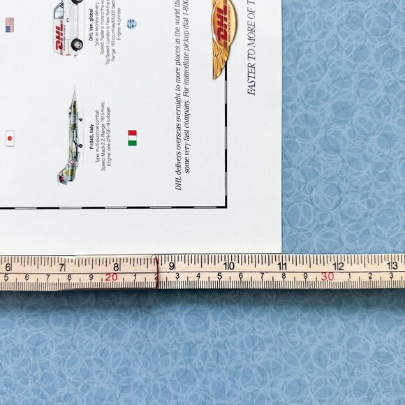 DHL “World’s Fastest Aircraft” 1989 Ad | Aviation Print - Picture 5 of 6